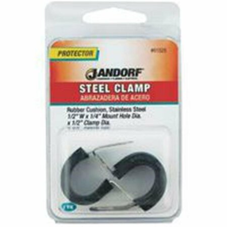 JANDORF Clamp St Steel Rubber Cu 61528 3395894